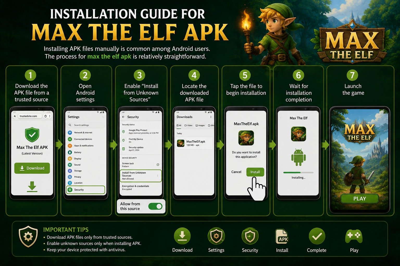 Installation Guide for Max The Elf APK